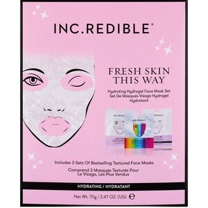 INC.REDIBLE Fresh Skin This Way Hydrogel Mask Set (3-Pack) – NWT